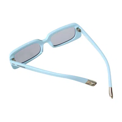 Jacquemus The Azzuro Rectangular Sunglasses In Blue