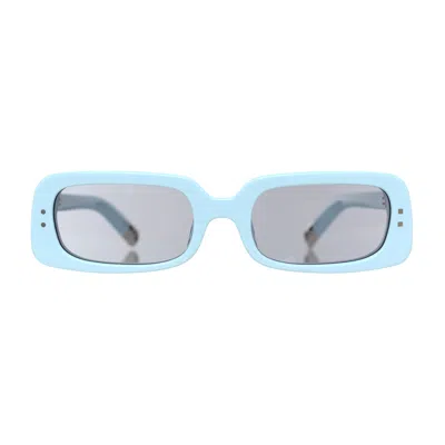 Jacquemus The Azzuro Rectangular Sunglasses In Blue