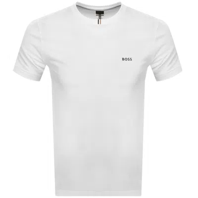 Boss Athleisure Boss Toc Spin Training T Shirt White In White