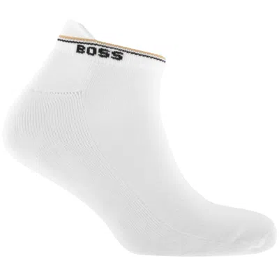 Hugo Boss Boss 3 Pack Ankle Socks White In White