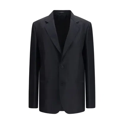 Gucci Fine Silk Faille Jacket In Black