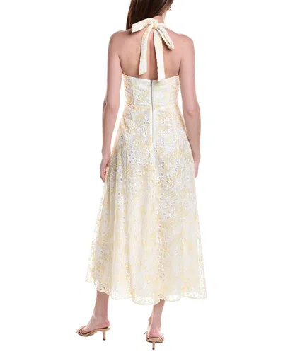 Bardot Pollie Halter Midi Dress In Yellow