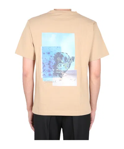 Sunflower Man T-shirt Sand Size L Organic Cotton In Brown