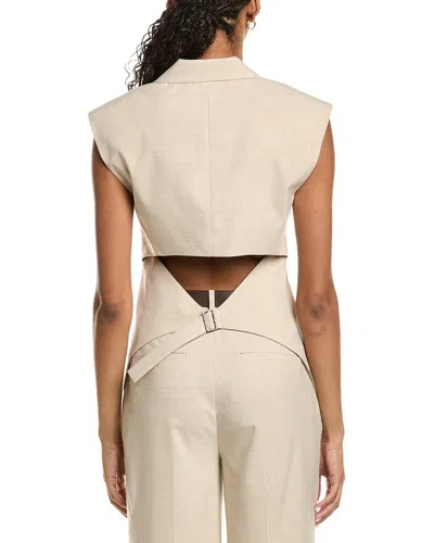 Kenneth Cole Open Back Strap Vest In Neutral
