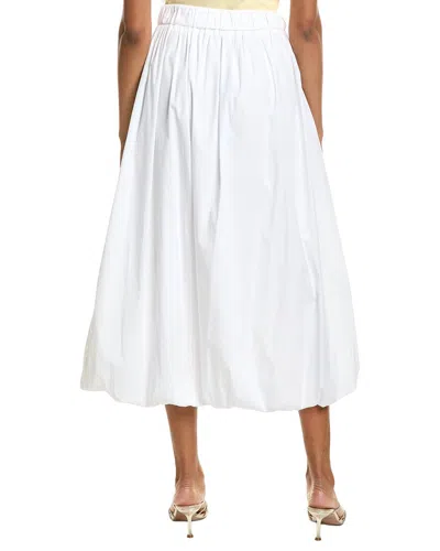 Kenneth Cole Bubble Cotton Blend Maxi Skirt In White