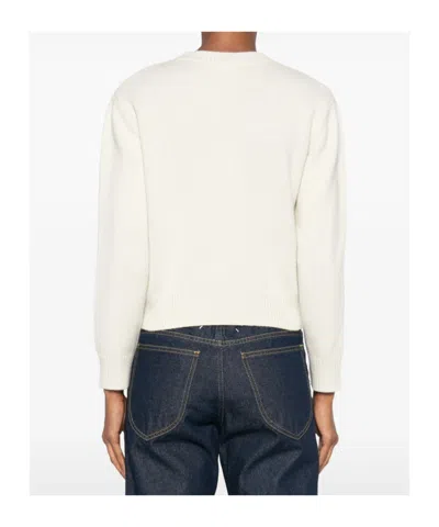A.p.c. Esther Virgin Wool Crew-neck Sweater In Neutral