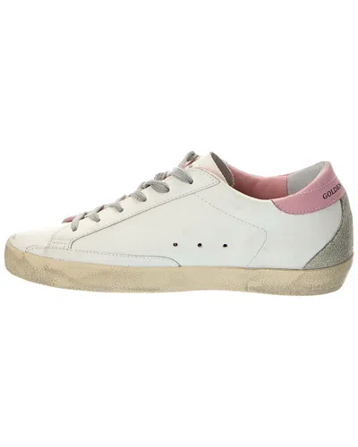 Golden Goose Superstar Leather Upper And Heel Suede Star And Spur Cream Sole Sneakers In Multi