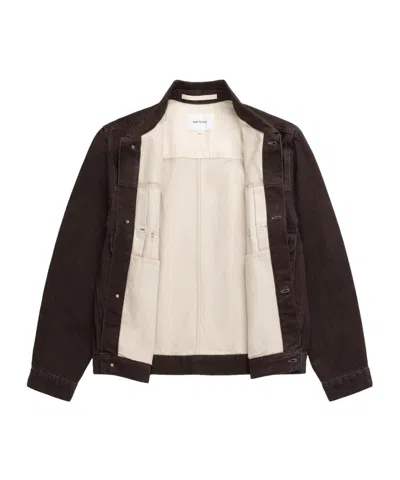 Norse Projects Collared Casual Jacket In Brown