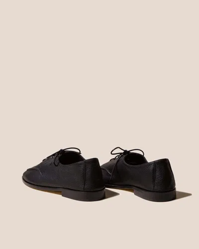 Hereu Black Leather Lace-ups In Black