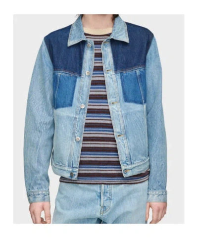 Maison Margiela Patchwork Denim Jacket In Blue