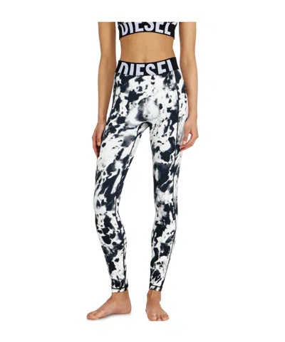 Diesel Abstract-pattern Leggings In Multi