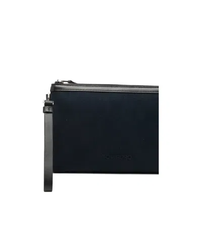 Tom Ford Zippered Wallet In Black