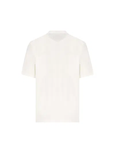 Brunello Cucinelli Cotton Jersey Crew Neck T-shirt With Logo In White