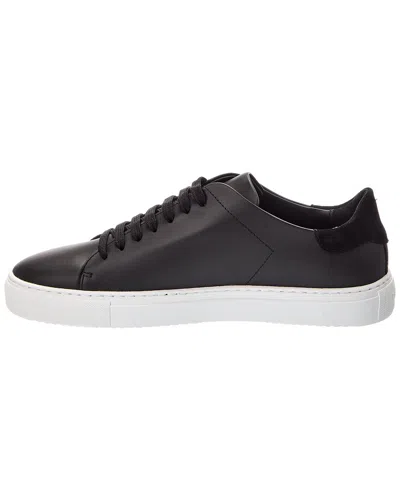 Axel Arigato 90 Clean Black Low Top Sneakers With Logo Lettering On The Side In Leather Man In Multi