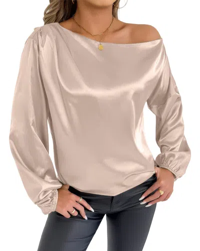 Adele Berto Blouse In Neutral