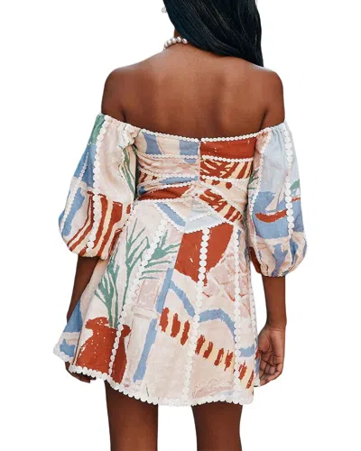 Amina Glam Mini Dress In Multi