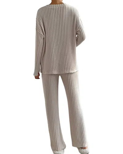 Elaine Pullover & Pant Set In Neutral
