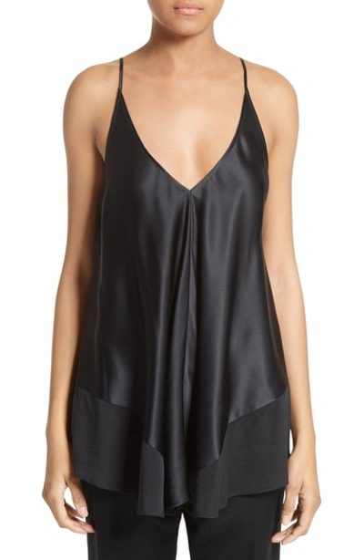 Shop Alexander Wang T Silk Charmeuse Camisole In Black