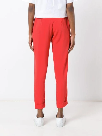 Shop P.a.r.o.s.h . Straight Leg Chinos - Red