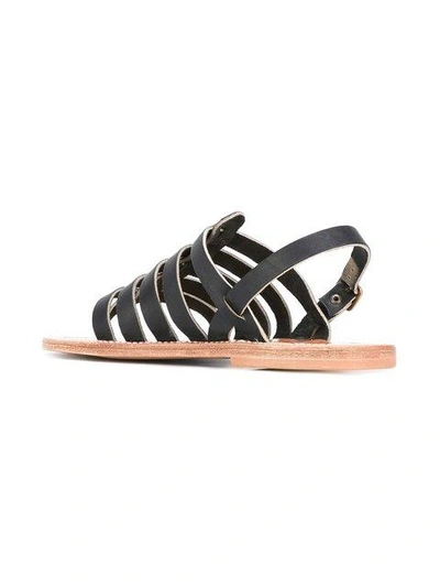 Kjacques Homer Strappy Sandals In Black