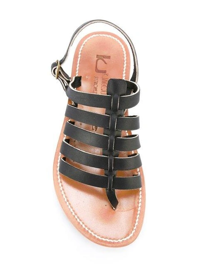 Kjacques Homer Strappy Sandals In Black