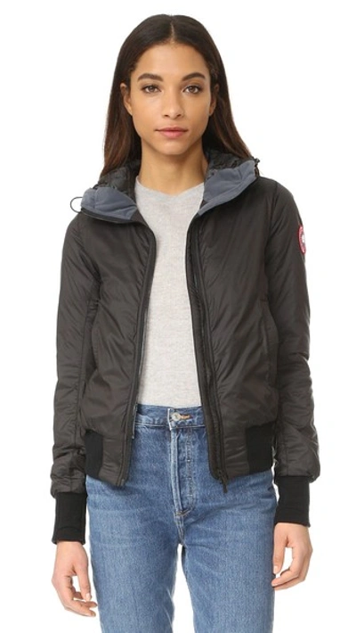 Canada Goose Dore Hooded Down Jacket In Black