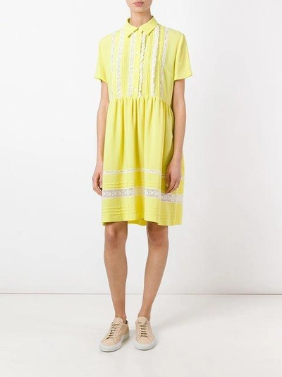 Shop P.a.r.o.s.h Anja Dress In Yellow