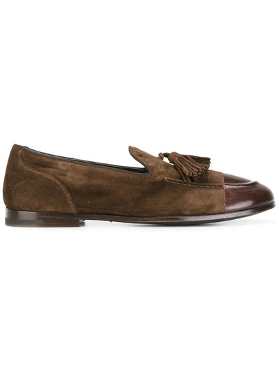 Alberto Fasciani Tassel Loafers - Brown