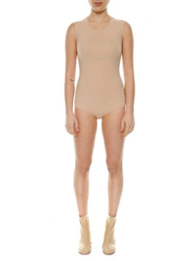 Shop Maison Margiela Sleeveless Nude Body In Carne