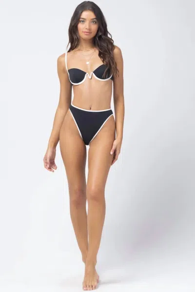 L*space Nico Underwire Bikini Top In Black