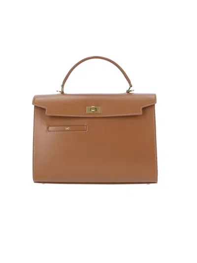Anya Hindmarch Mortimer Leather Top Handle Bag In Brown