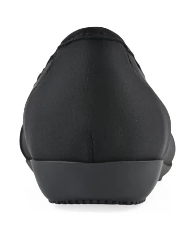 Cliffs By White Mountain Calming Buckle Strap Flat In Black