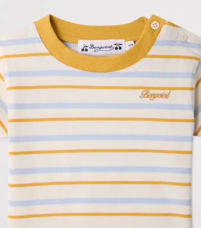 Bonpoint Cotton Stripe T-shirt In Multi