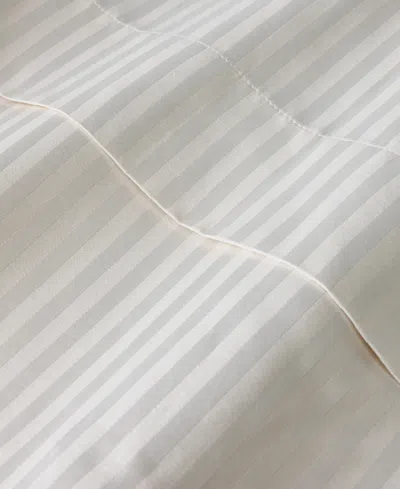 Macy's Dobby Stripe 200-thread Count Cotton Blend 4-pc. Sheet Set, King In White
