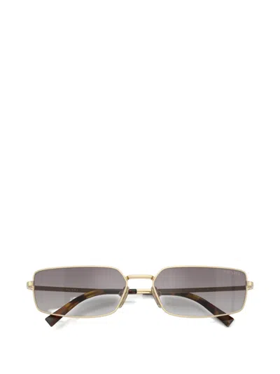 Prada Rectangle-frame Sunglasses In Brown