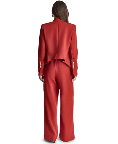 Bcbg Women's Open-front Collared Jacket In Red