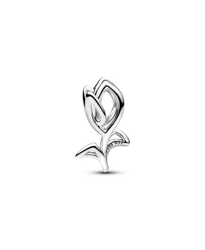 Pandora Tulip Openwork Charm In Silver