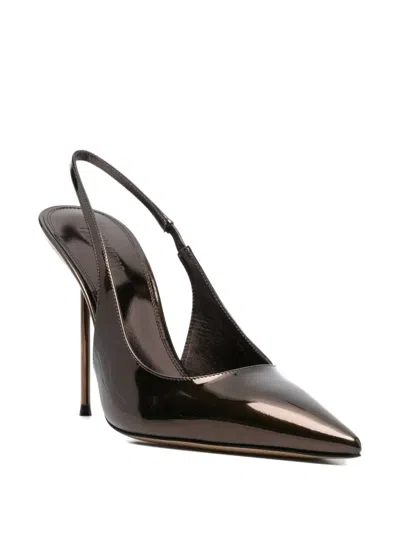 Paris Texas Lidia Slingback-strap Pumps In Brown