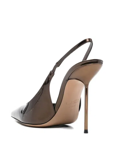 Paris Texas Lidia Slingback-strap Pumps In Brown