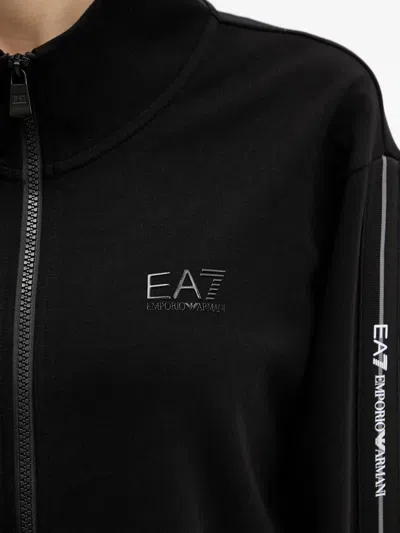 Ea7 Logo Series Sweatshirt In Black