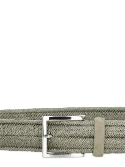 Orciani Rope Elast Woven-design Belt In Transparent