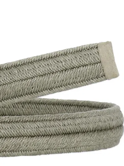 Orciani Rope Elast Woven-design Belt In Transparent