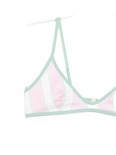 Mc2 Saint Barth Striped Bikini In Multi