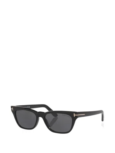 Tom Ford Penn-02 Rectangle-frame Sunglasses In Transparent