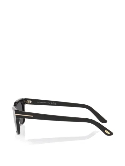 Tom Ford Penn-02 Rectangle-frame Sunglasses In Transparent