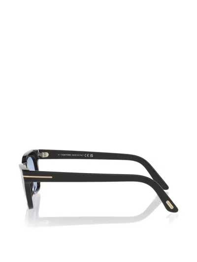 Tom Ford Penn-02 Rectangle-frame Sunglasses In Blue