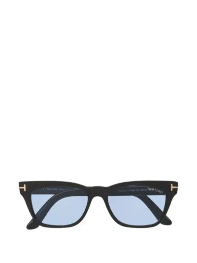 Tom Ford Penn-02 Rectangle-frame Sunglasses In Blue