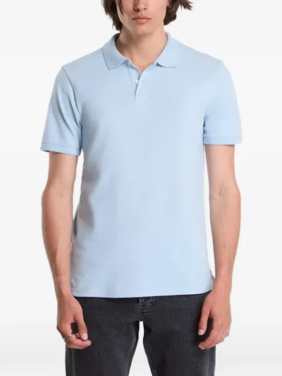 Gap Logo-embroidered Polo Shirt In Blue