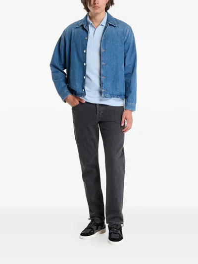 Gap Logo-embroidered Polo Shirt In Blue