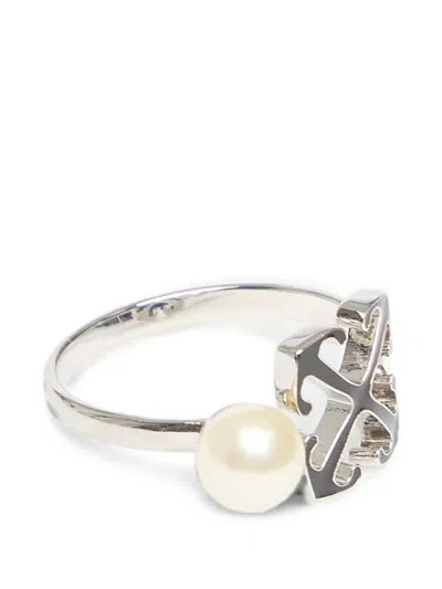 Off-white Arrow Ring In Silver